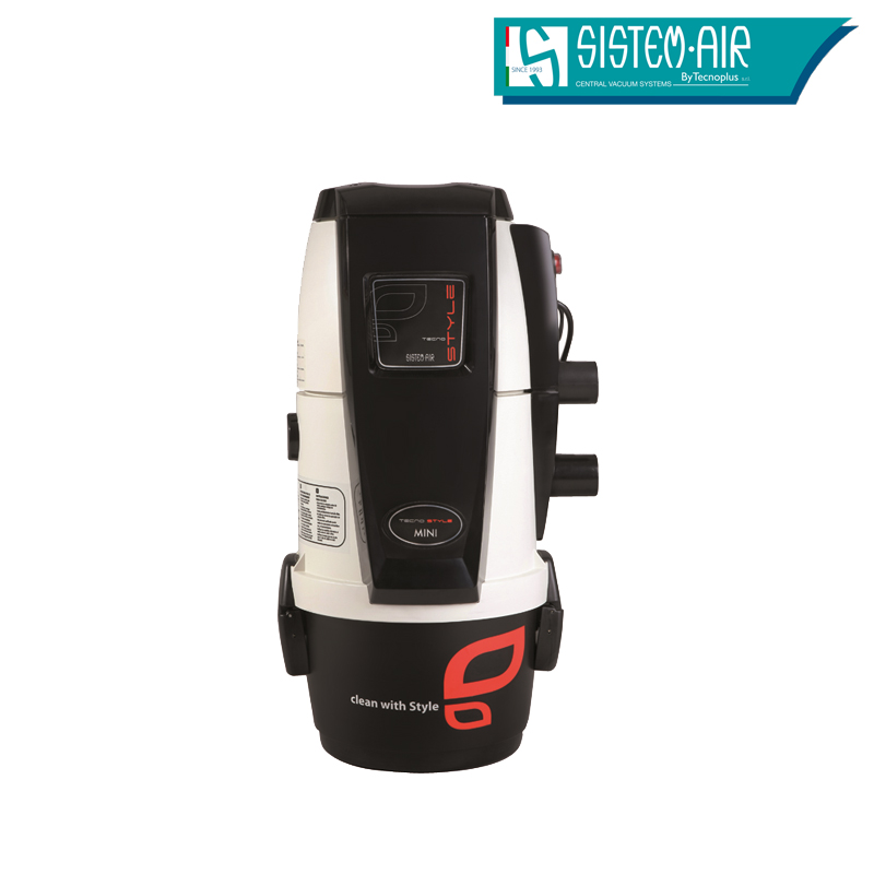 Aspiration centralisée sans sac Air Tecno Style MINI 150 (jusqu’à 150 m²), Garantie 2 ans + Set inter 9 M + 8 accessoires + kit 3 prises + kit prise balai + kit prise garage_1