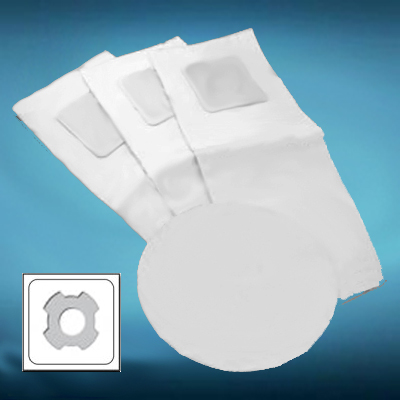 3 sacs électrostatiques à 4 crans + 1 filtre type Cyclovac