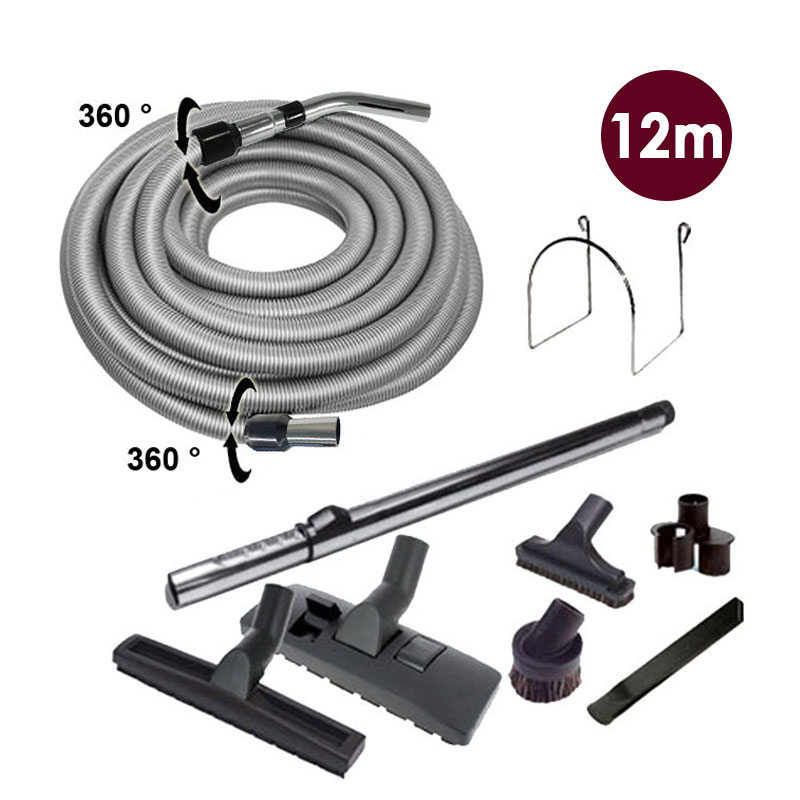 Set 8 accessoires + 1 flexible standard - longueur 12m