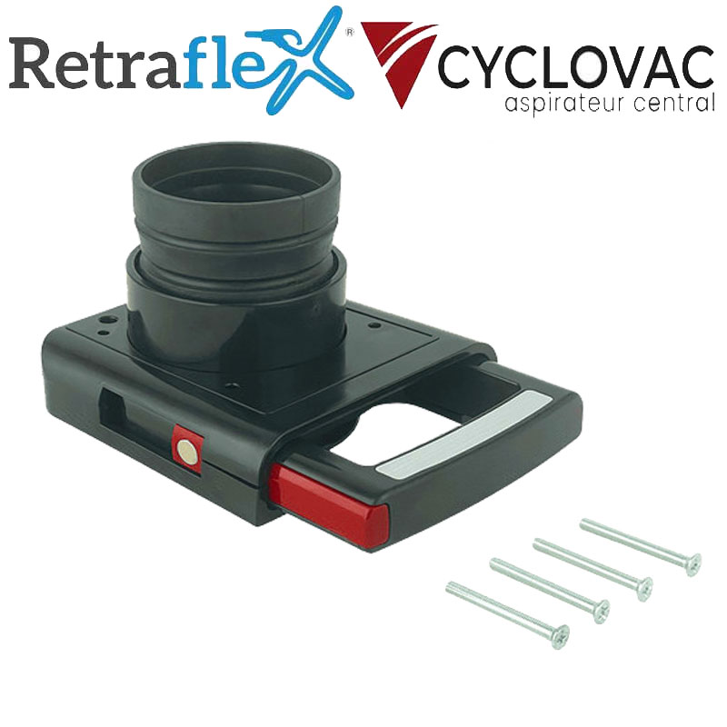Poignée de verrouillage étanche avec joint en caoutchouc pour prise Retraflex – modèle ancienne génération,  Cyclovac ITRET023