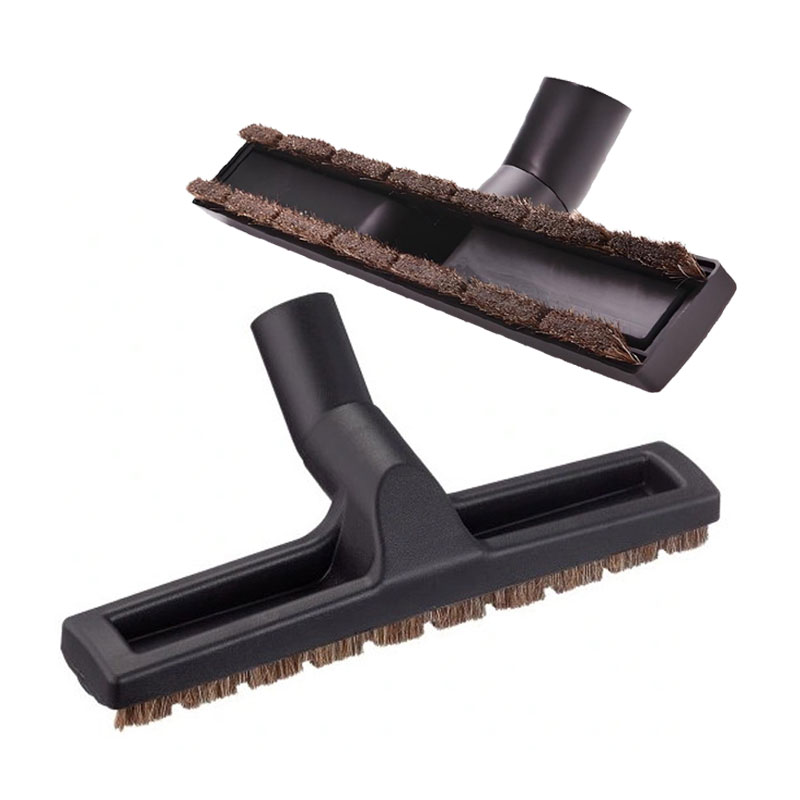 Brosse parquet en crin naturel à roulettes 300 mm pour sols durs