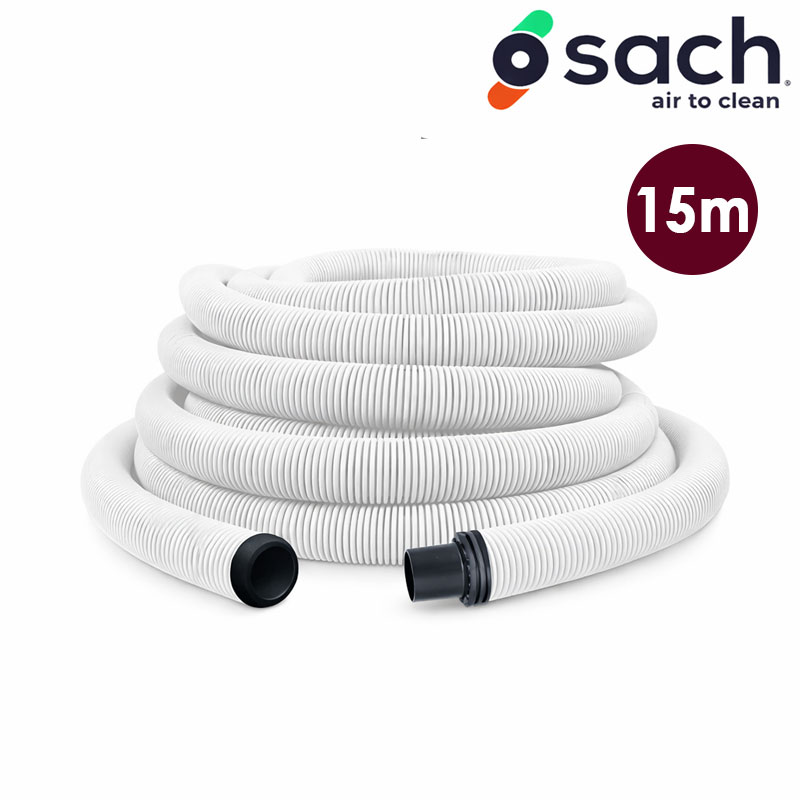 Flexible standard SACH - rétractable dans le mur - compatible Hide-A-Hose - Longueur 15m