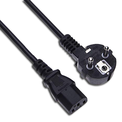 Câble alimentation 3000527 220v avec fiche schuko + prise din, Aertecnica 3000527