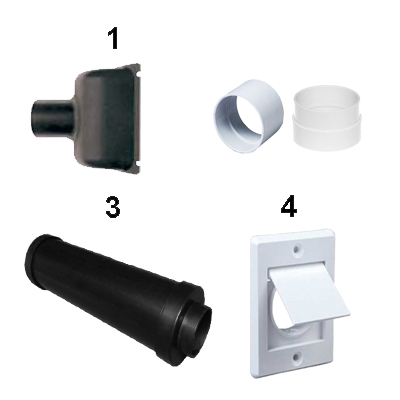 Kit de rejet d'air pour centrales d'aspiration UNELVENT SAPHIR, unelvent 620011_1