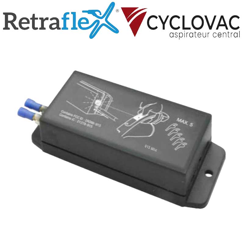 Récepteur poignée RF 915 Mhz avant 2024, Cyclovac TBORFREC1