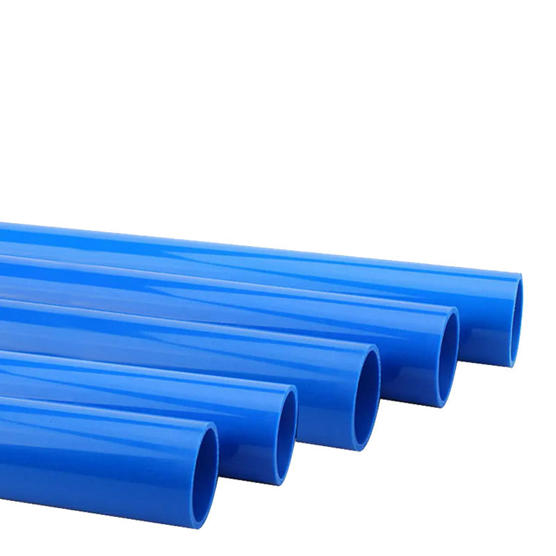 5 tubes PVC spécial aspiration centralisée de longueur 1 m, Ø 50 mm - Bleu