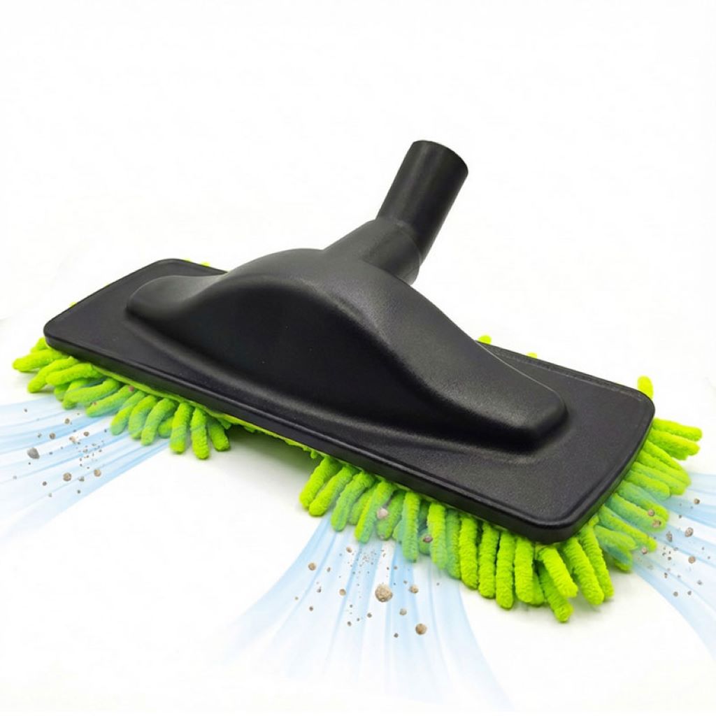 Brosse rasta mop microfibre - spéciale parquet - vert_1