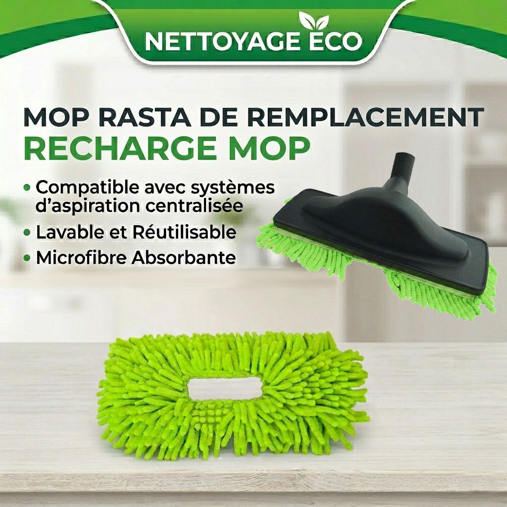 Mop rasta de remplacement - vert