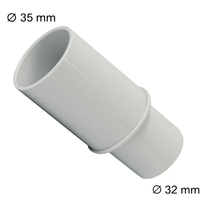 Adaptateur gris Femelle Ø35mm Mâle Ø32mm