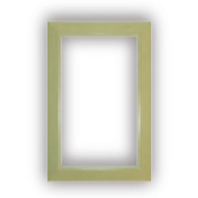 Encadrement pour Prise murale porte ronde rectangulaire - ivoire