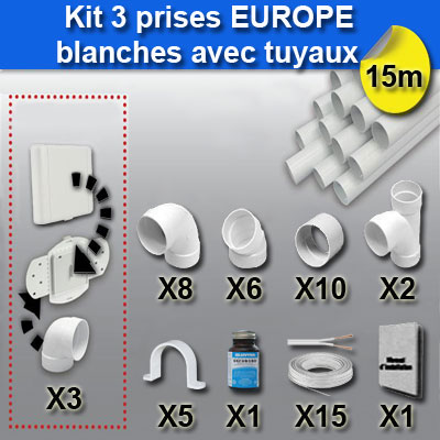 Aspiration centralisée SISTEM AIR Sunny Smart 7 Plus (jusqu’à 250 m²), Garantie 2 ans + Set inter 9 M + 8 accessoires + kit 3 prises + kit prise balai + kit prise garage_4