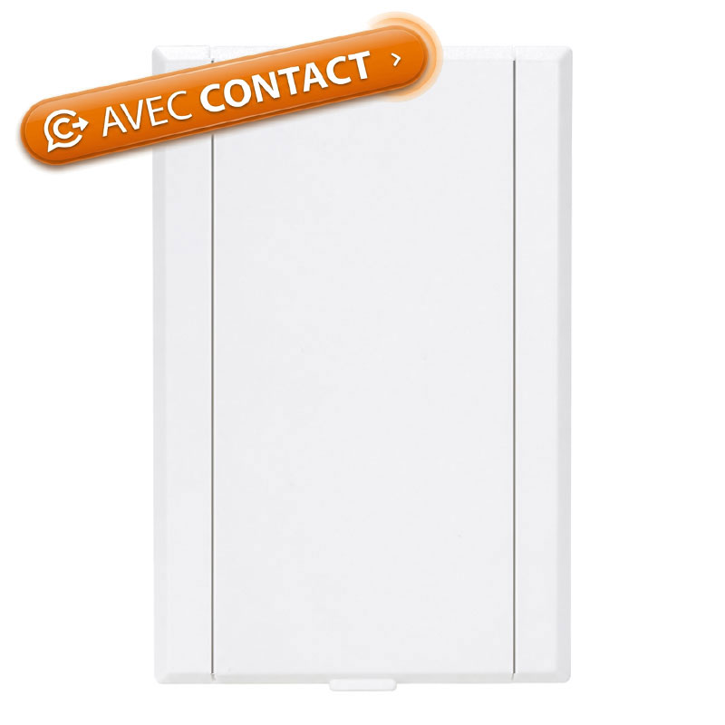 Prise murale porte pleine - blanc