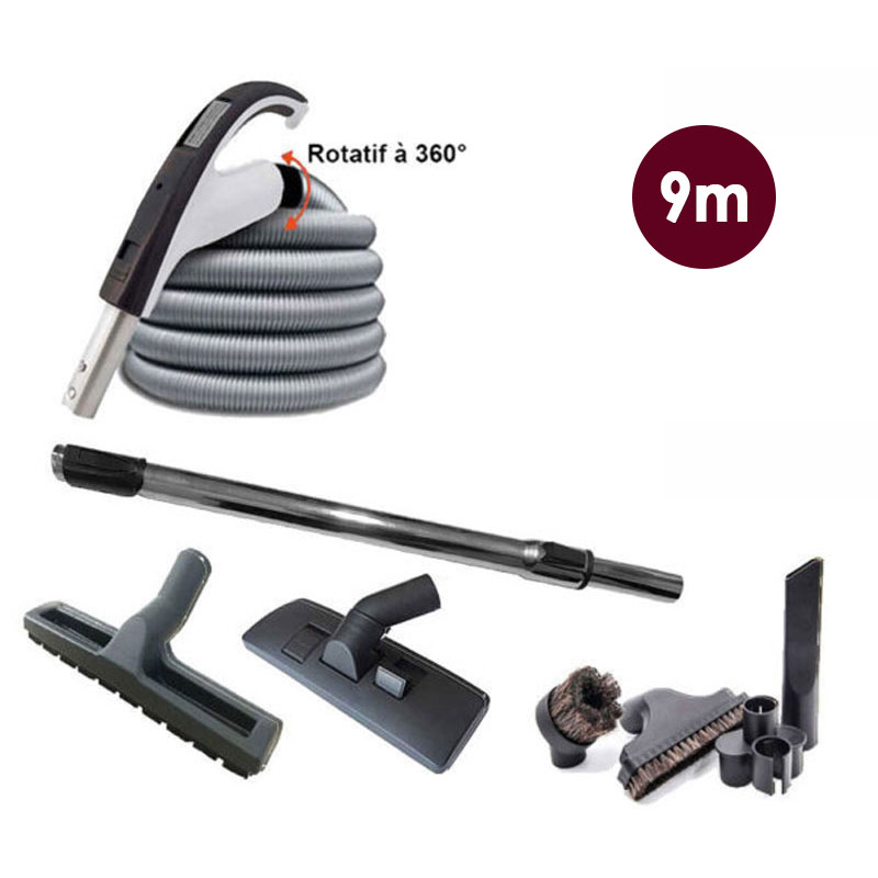 Set 7 accessoires + 1 flexible RETRAFLEX - longueur au choix - 9m