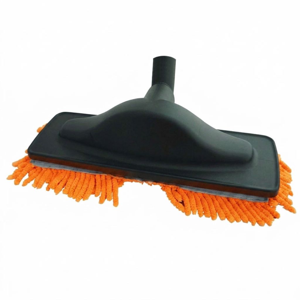 Brosse rasta mop microfibre - spéciale parquet - orange