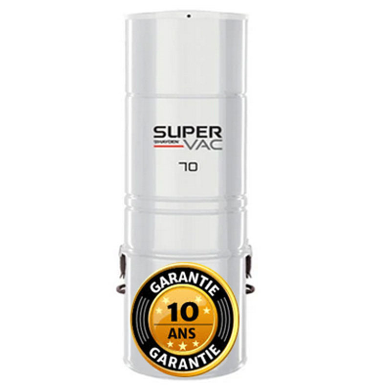 Aspirateur central hybride HAYDEN SuperVac 70 GARANTIE 10 ANS (jusqu’à 350 m²)