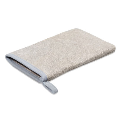 Gant de lavage gris, nettoie et polit les équipements et matériel en inox, chrome et nickel